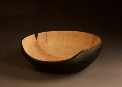 bol en bois brûlé