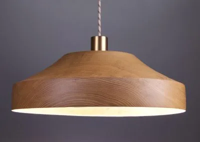 grande suspension lampe en bois