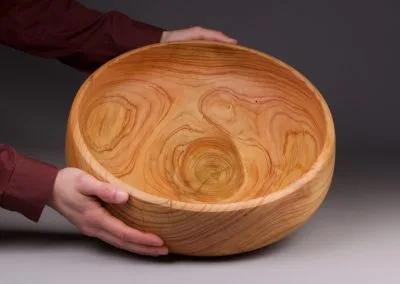 grand bol déco en bois de cèdre