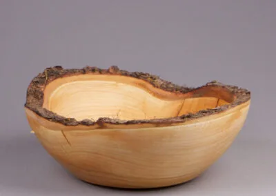 corbeille à pain en bois merisier naturel