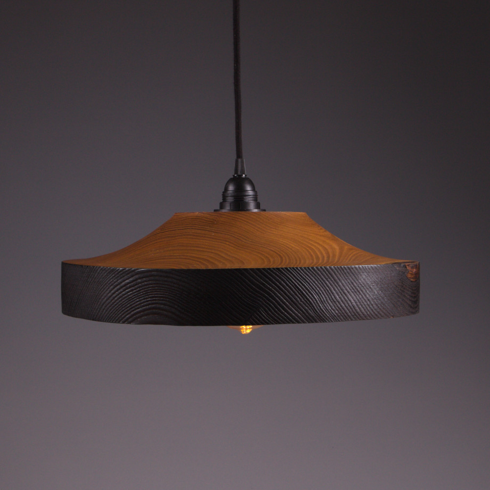Suspension en catalpa massif shou sugi ban – Image 2