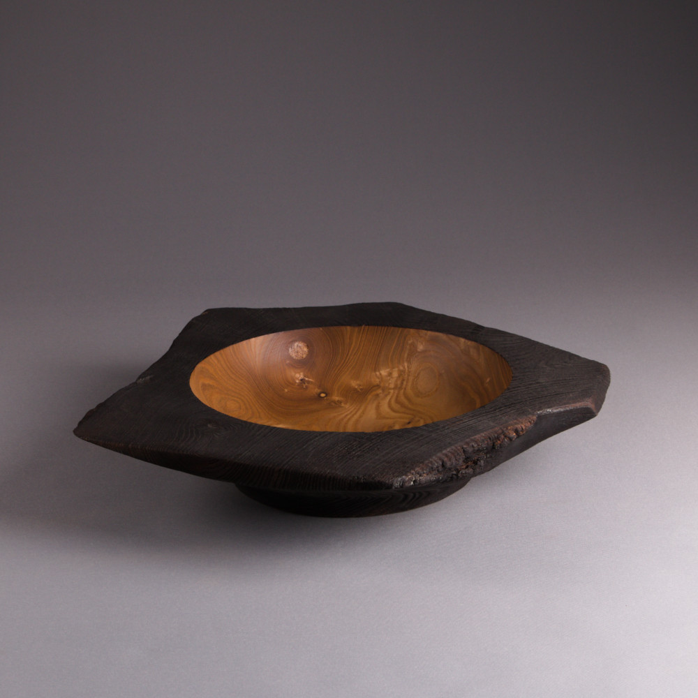 Vide-poche en catalpa shou sugi ban – Image 3