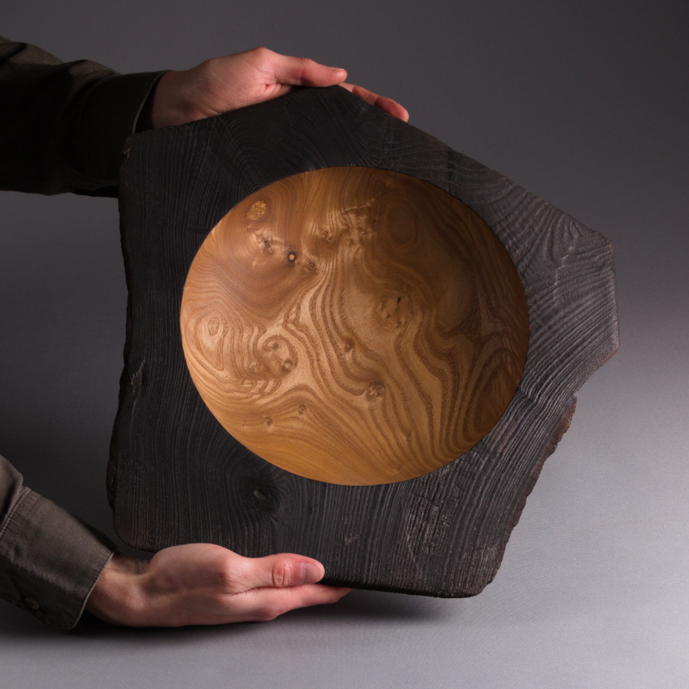 Vide-poche en catalpa shou sugi ban – Image 4