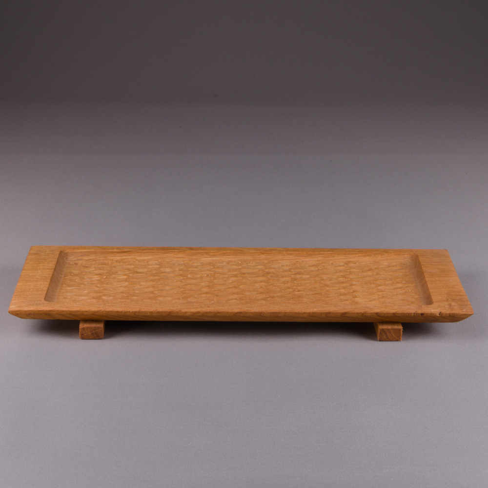 Plateau de présentation en chêne texturé - gougé – Image 2