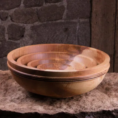 grand bol en bois