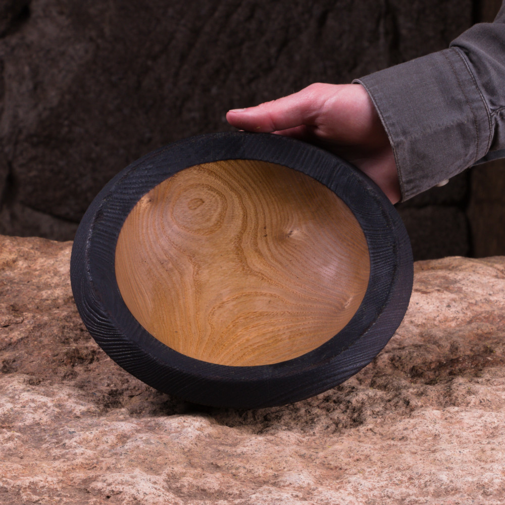 Bol en catalpa massif shou sugi ban – Image 2