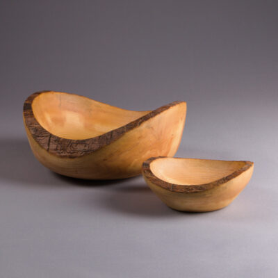 set bol et saladier en bois artisanal