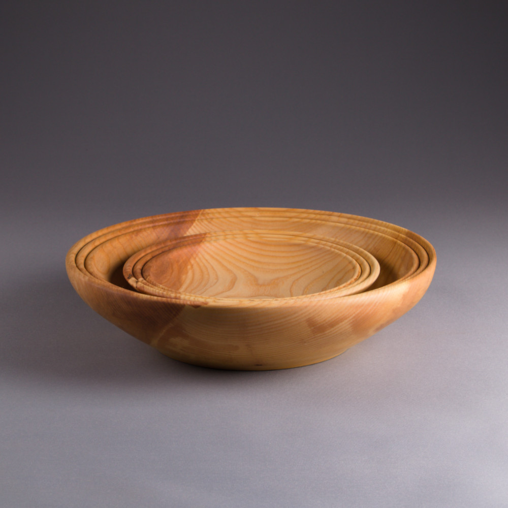 Set Saladier et bol Cordée en frêne massif – Image 2