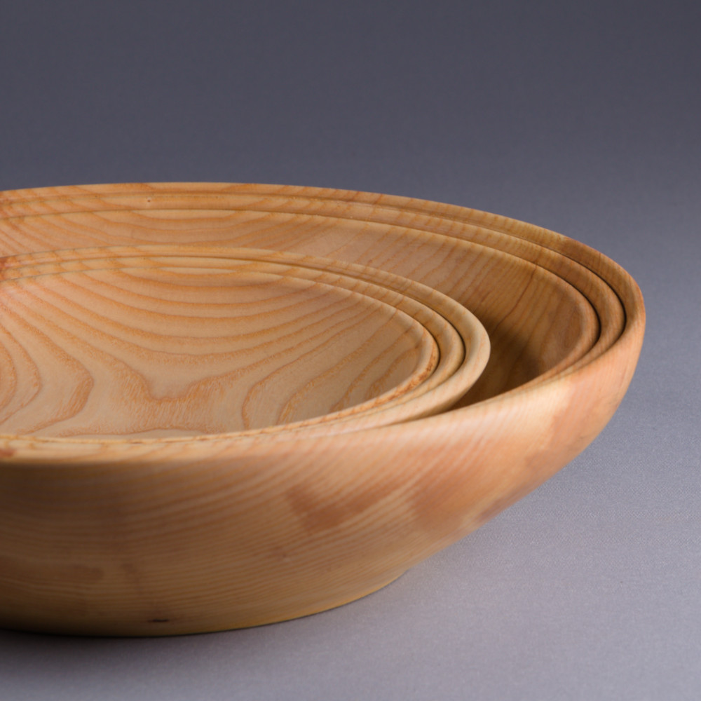 Set Saladier et bol Cordée en frêne massif – Image 3