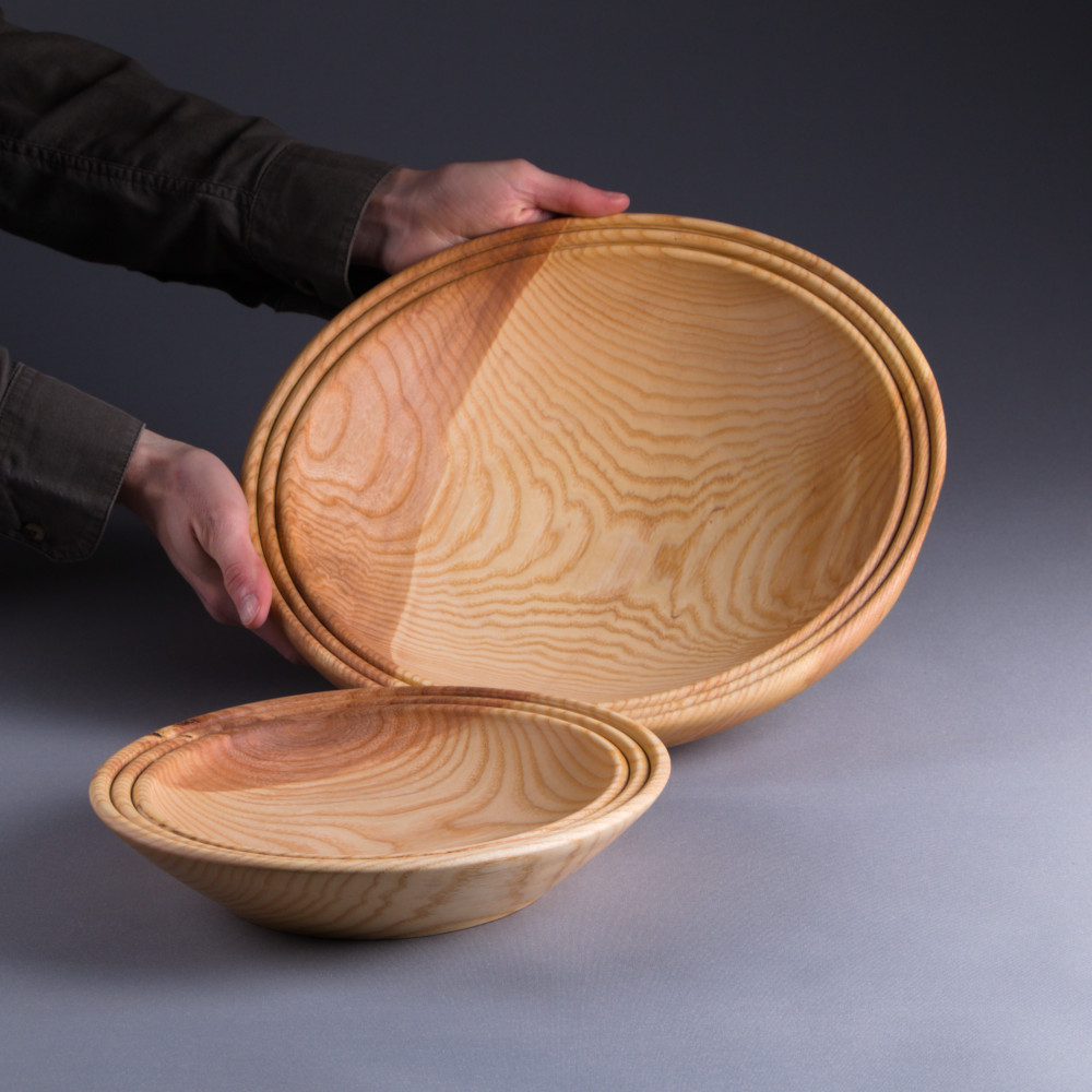 Set Saladier et bol Cordée en frêne massif – Image 4