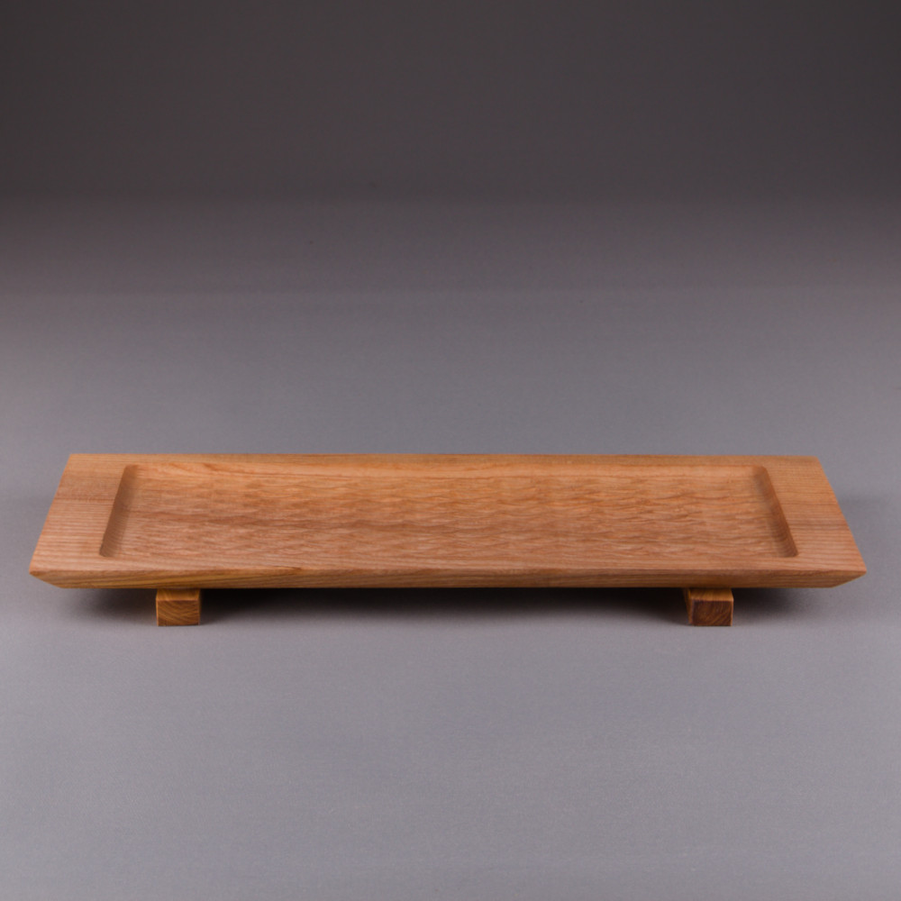 Plateau de présentation en frêne texturé - gougé – Image 3