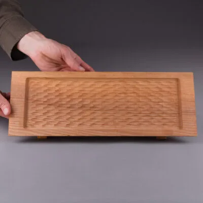 plateau de présentation original en bois