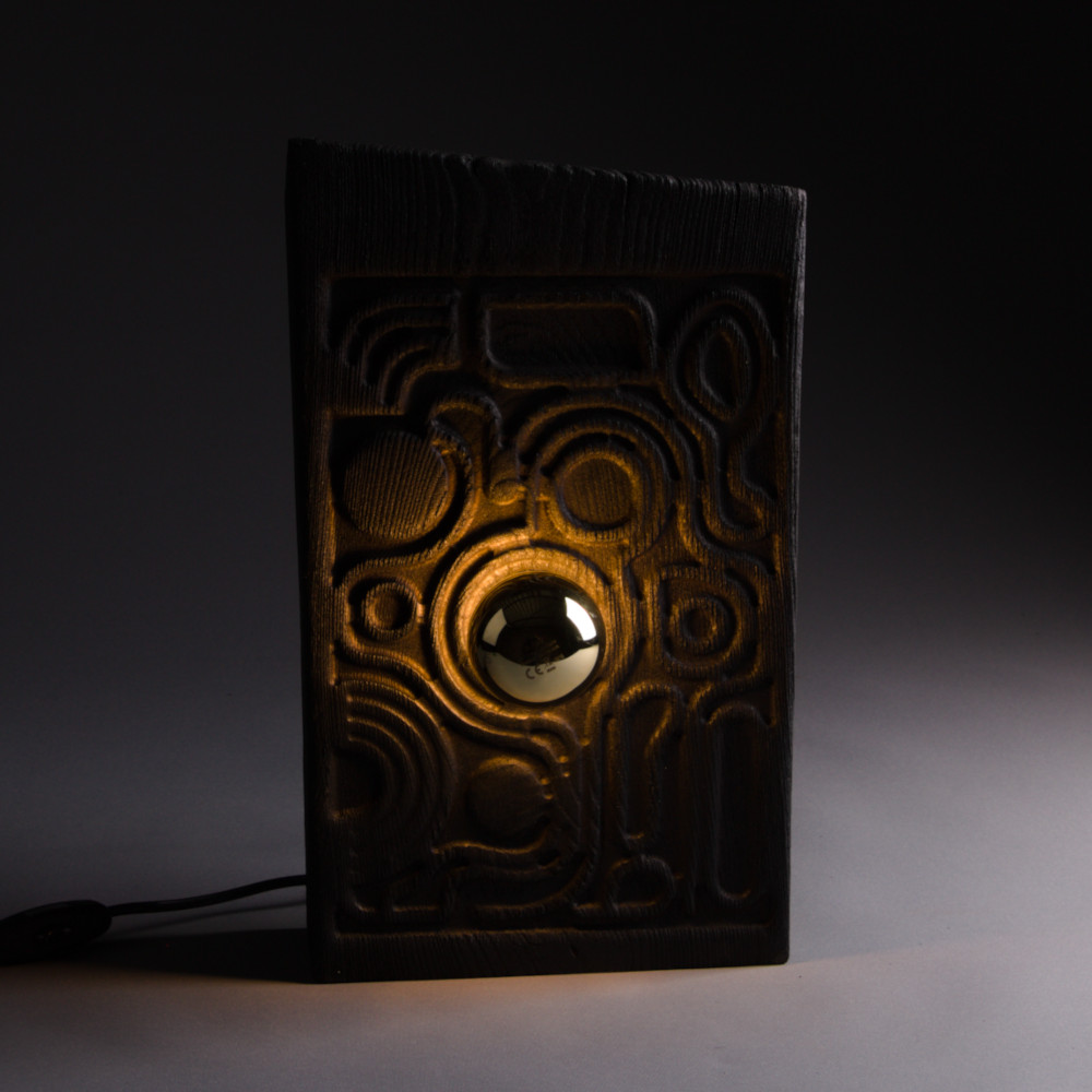 Lampe Flux - Shou sugi ban – Image 2