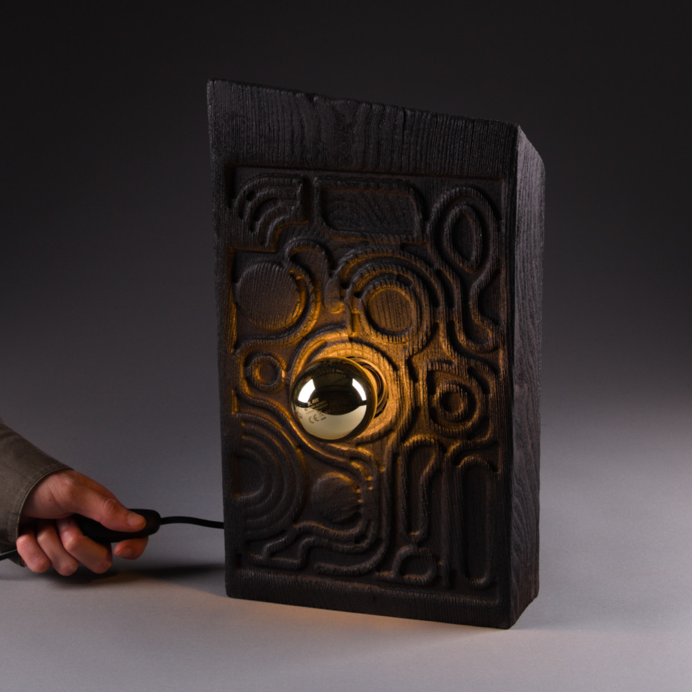 Lampe Flux - Shou sugi ban – Image 3