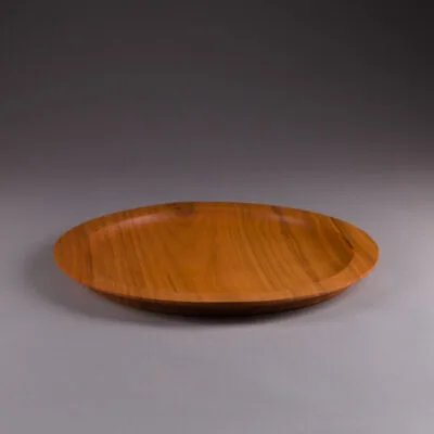plateau de présentation en bois merisier