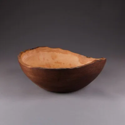 saladier artisanal en bois naturel