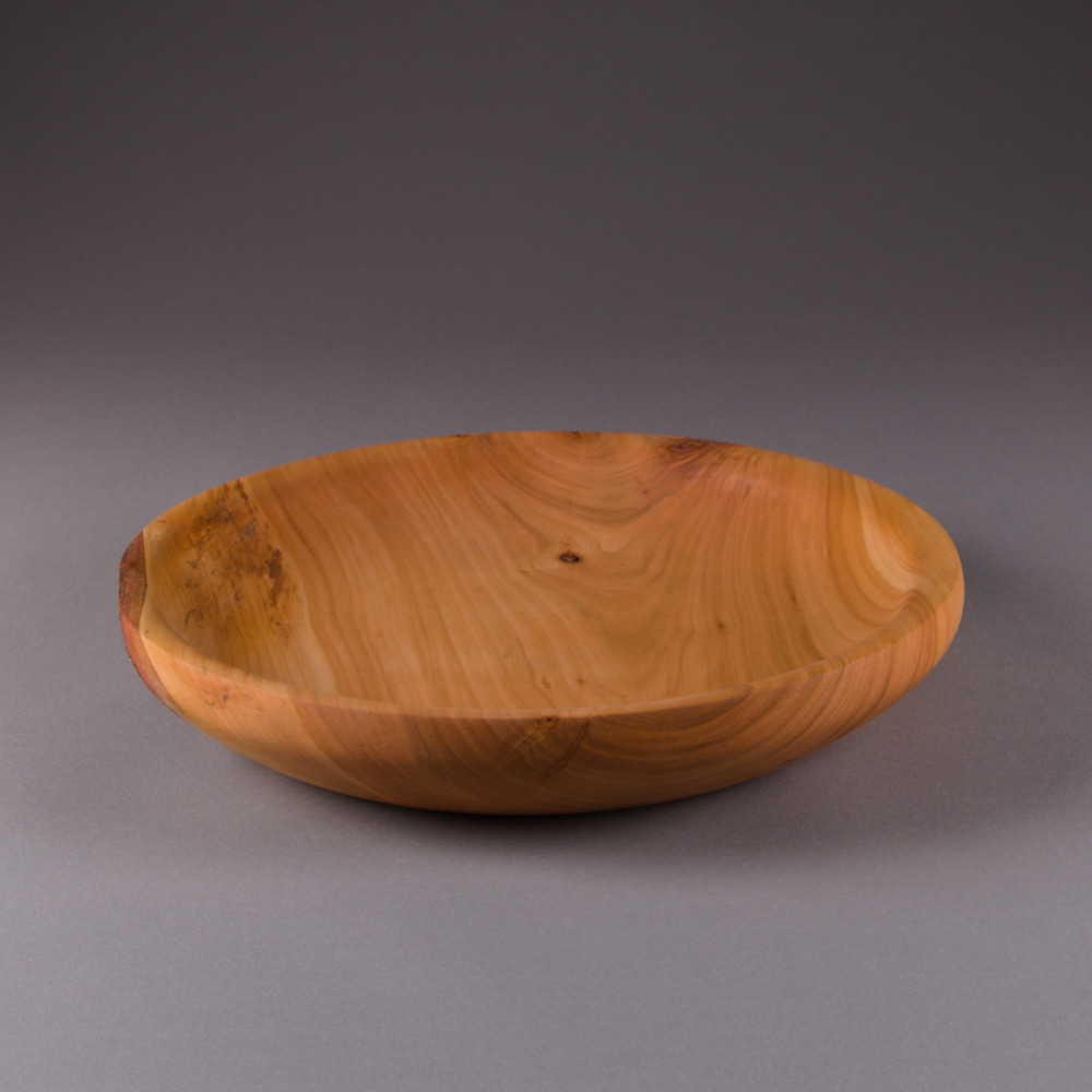 corbeille à fruits en bois artisanale merisier massif