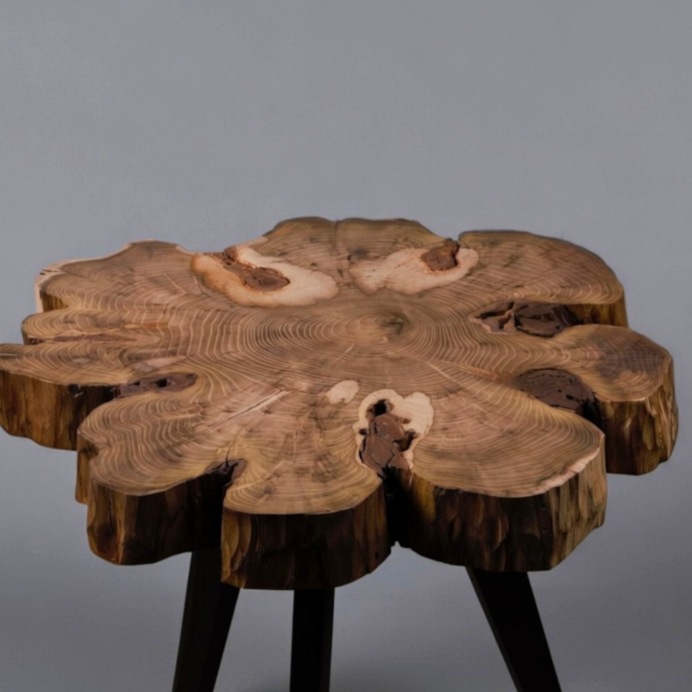 Table d'appoint en robinier massif naturel – Image 3